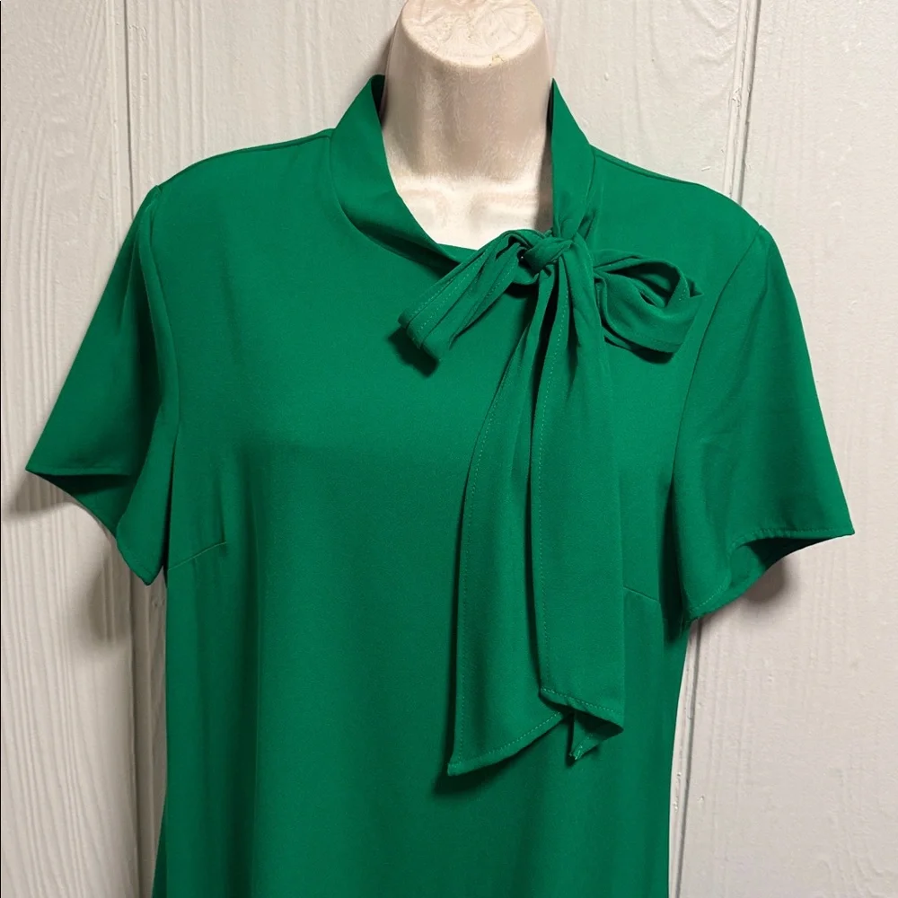 CeCe Sportswear Women's Short Sleeve A-line Dress with Bow SIZE 12 - Picture 4 of 12